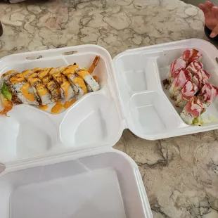 R6 Ymmy Yummy  (left) and R16 Cherry Blossom (right)