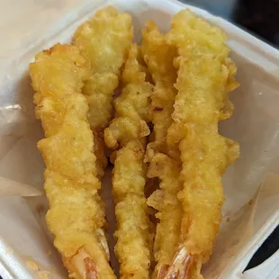 Shrimp tempura side