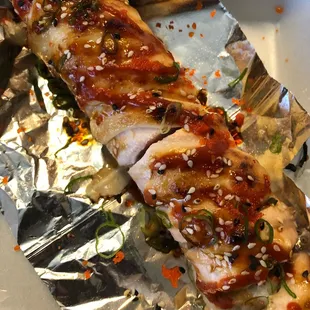 Spicy Baked Salmon Roll