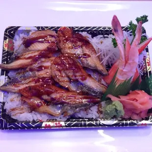 Lunch specials Unagi Don