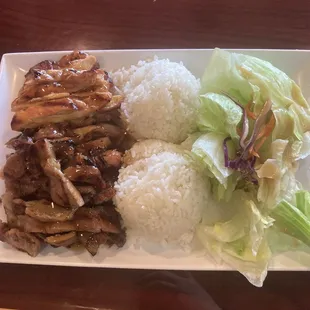 C2 Chicken and Pork Teriyaki