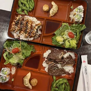 Unagi Bento Box Lunch, Kalbi Bento Box Lunch