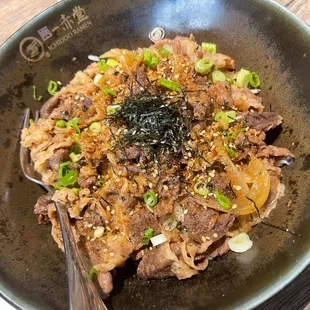 Beef donburi