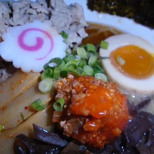 Beef ramen, close-up.