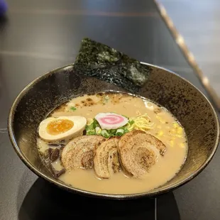 Char siu ramen (removed bamboo shoots and added corn)