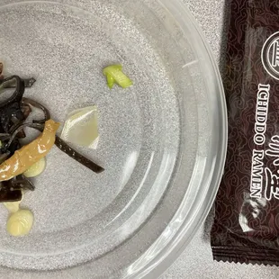 I was taking out the mushroom and found plastic inside it.