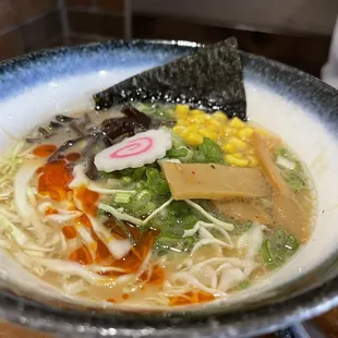 Crispy chicken ramen