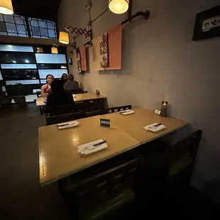 interior, sushi and sashimi