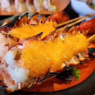 Grilled lobster tails