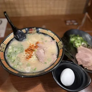 Classic Tonkotsu Ramen Recommended Toppings Set