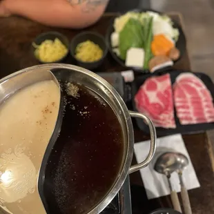 Shabu Shabu Set (Paitan &amp; Ichiriki Broth)
