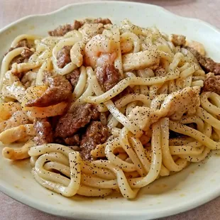 Combination Udon (Chicken, Shrimp, Beef).