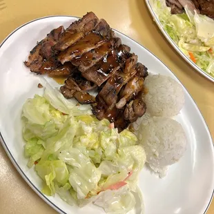 Chicken Teriyaki Chicken + beef short rib Teriyaki