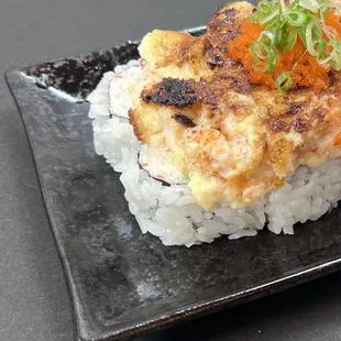 Baked langoustines roll