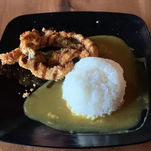 Chicken katsu with curry sauce and rice