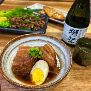 Kakuni (simmered pork belly w/ half egg)