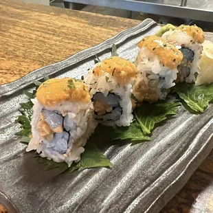 Ika Natto roll with uni