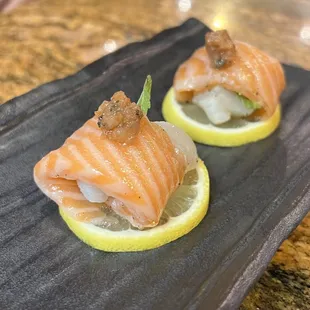 Hotate Rock (scallop wrapped w/ salmon)