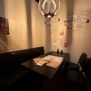 Inside seating