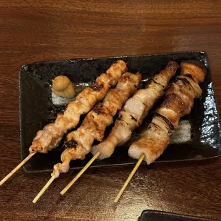 Pork and Onion Skewer