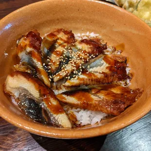 Eel on rice