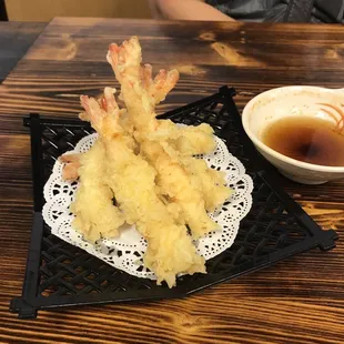 Shrimp  tempura appetizer.