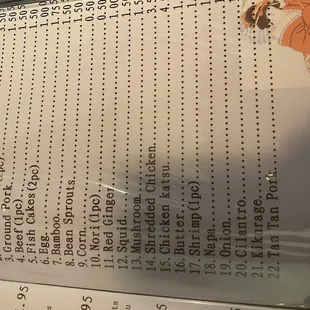 May 2024 Menu