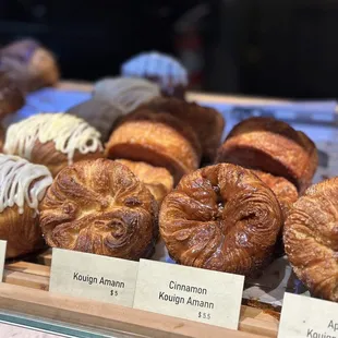 a variety of pastries