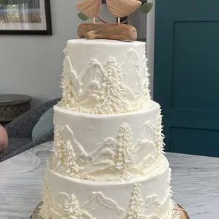 a bird on top