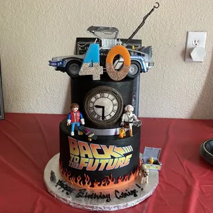 Back to the future Birthday cake!