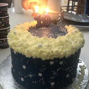 Crescent moon cake