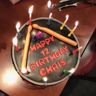 Drum Birthday cake
