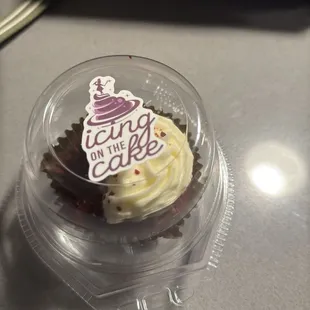 Red Velvet cupcake. $4.50
