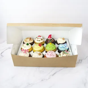 a variety of cupcakes