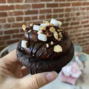Rocky Road cupcake
