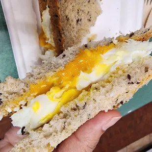 Egg and cheese sandwich