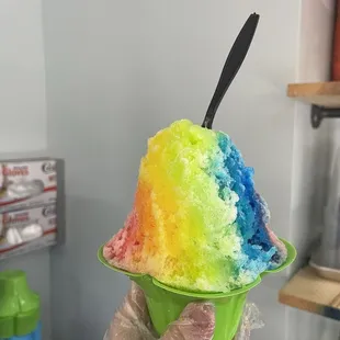 Rainbow shave ice!!