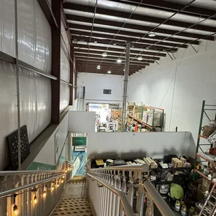 View from the top of the staircase