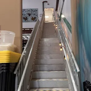 Stairs to the gallery
