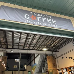 Located in the back of Tradition Coffee