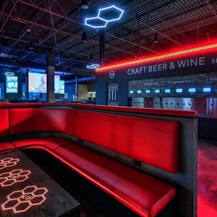 the interior of the restaurant