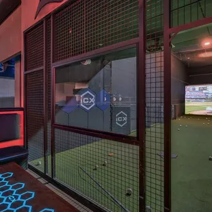 a man hitting a golf ball