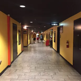 Hallway to theaters