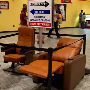 Two choices of seating