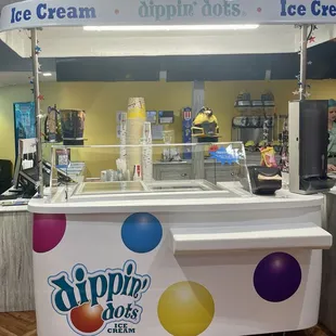 Ice cream and dipping dots stand