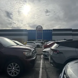 View of the theatre from the parking lot