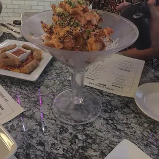 Shrimp martini - SO MUCH FOOD and so tasty.