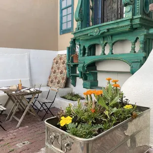 outside
