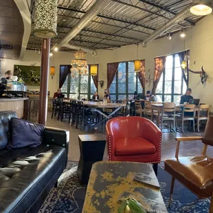 the interior of a coffee shop