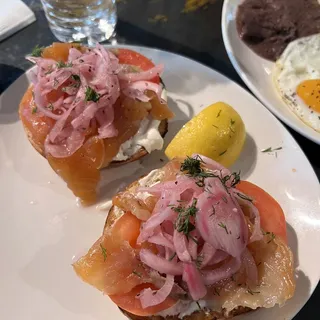 Bagel with House Cured Lox